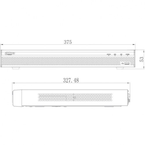 Dahua NVR5216-16P-I вид сбоку