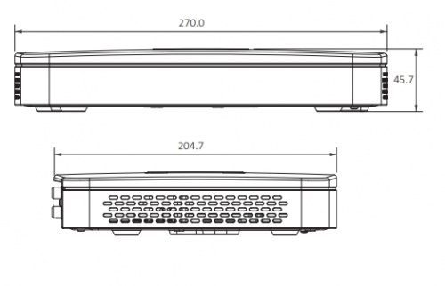 Dahua NVR2108-8P-4KS2 вид сбоку