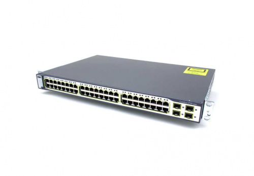 Cisco Catalyst WS-C3750-48TS-S вид спереди