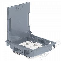 Legrand Mosaic Коробка напольная 12м гориз.75-105мм серая (089606)