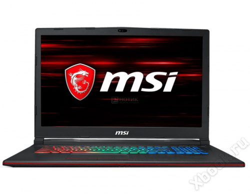 Игровой мощный ноутбук MSI GP73 8RE-471XRU Leopard 9S7-17C522-689 вид спереди
