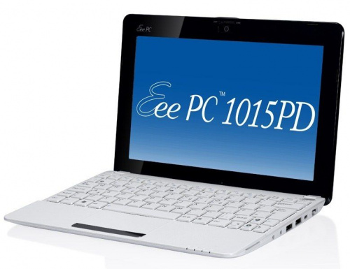 ASUS Eee PC 1015PD (90OA2XB12215987E53EQ) White вид спереди